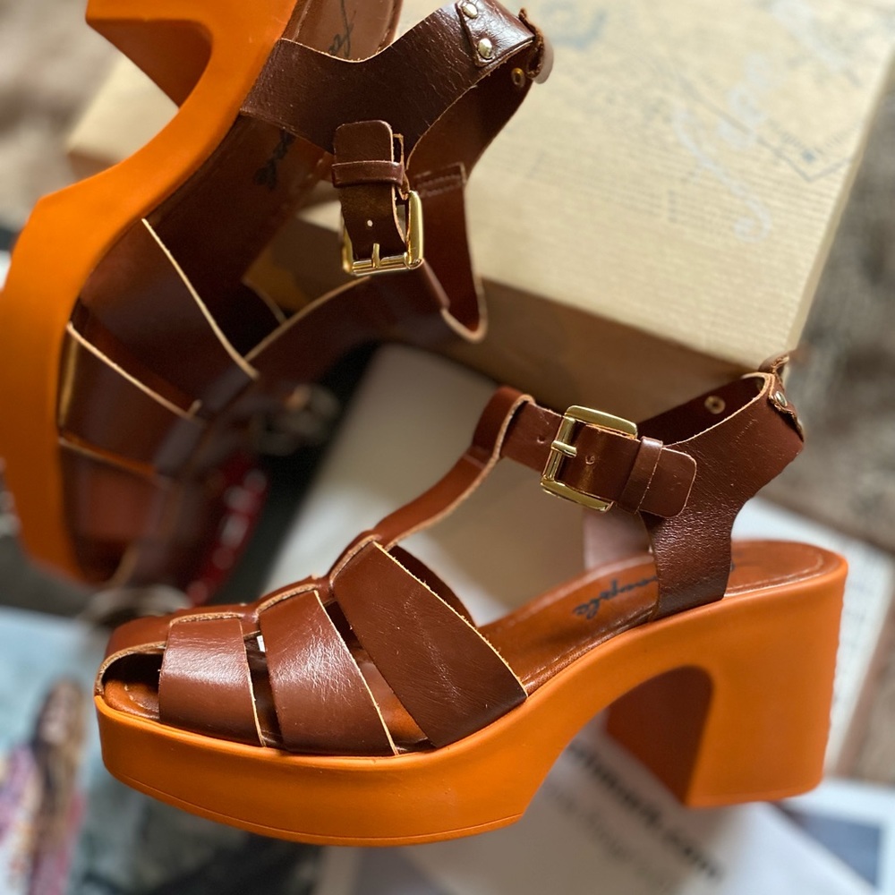 Free People Pacific Platform Fishermen Heels - Picture 3 of 16